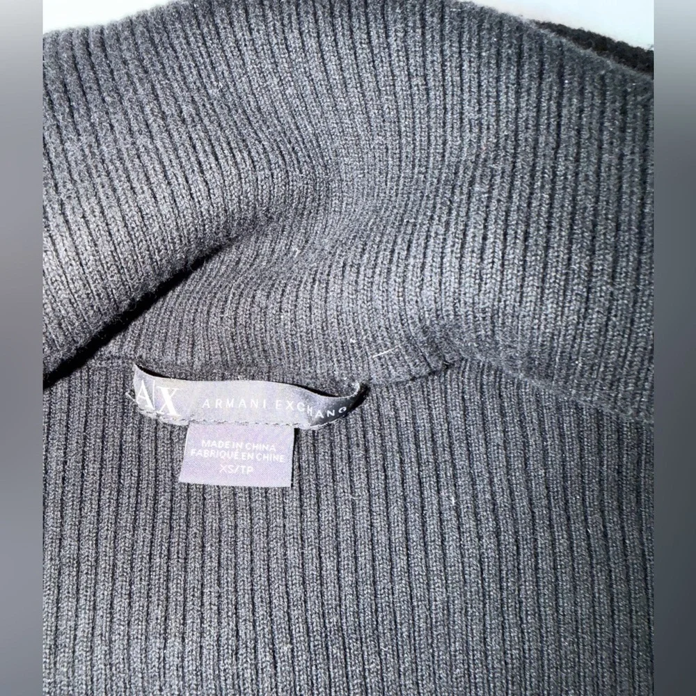 Armani Exchange Black and White Patterned Bomber Jacket - Picture 3 of 4